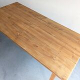 Cherry wood farmhouse table