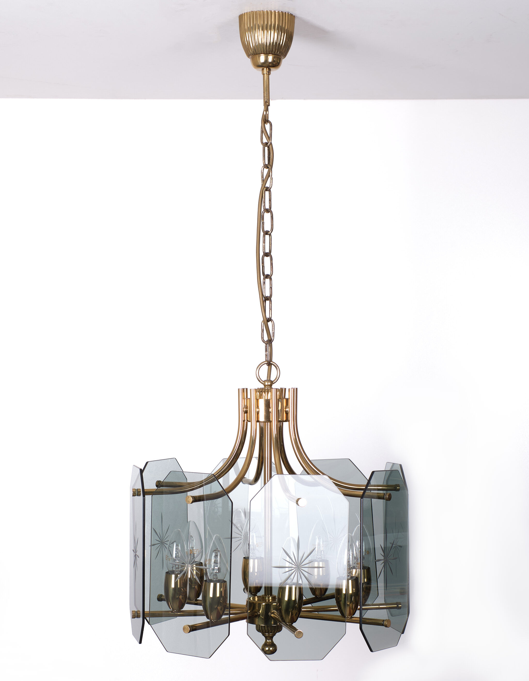 Lustre en verre Josef Brumberg, 1970s Allemagne