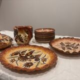 Paul Fouillen dinner service in Quimper, 26 pieces