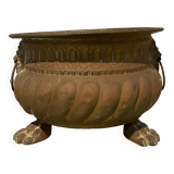 Copper planter with two lion heads, 17th - 18th century