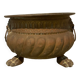 Copper planter with two lion heads, 17th-18th century