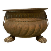 Copper planter with two lion heads, 17th-18th century