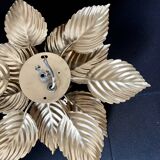 Golden flower wall lamp