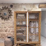 Rattan wardrobe