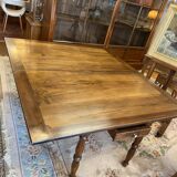 Walnut leaf table, Jacob legs