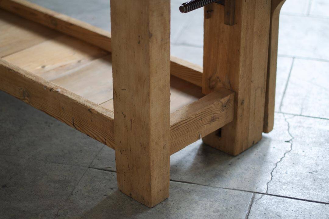 Large XXL carpenter's workbench 1950