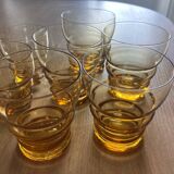 Set of 7 vintage colored glasses
