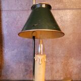 Vintage antique bronze hot water bottle lamp