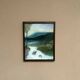 Mid-Century Oil on Canvas “River” by Unknown Artist, Vintage & Framed 36×45cm