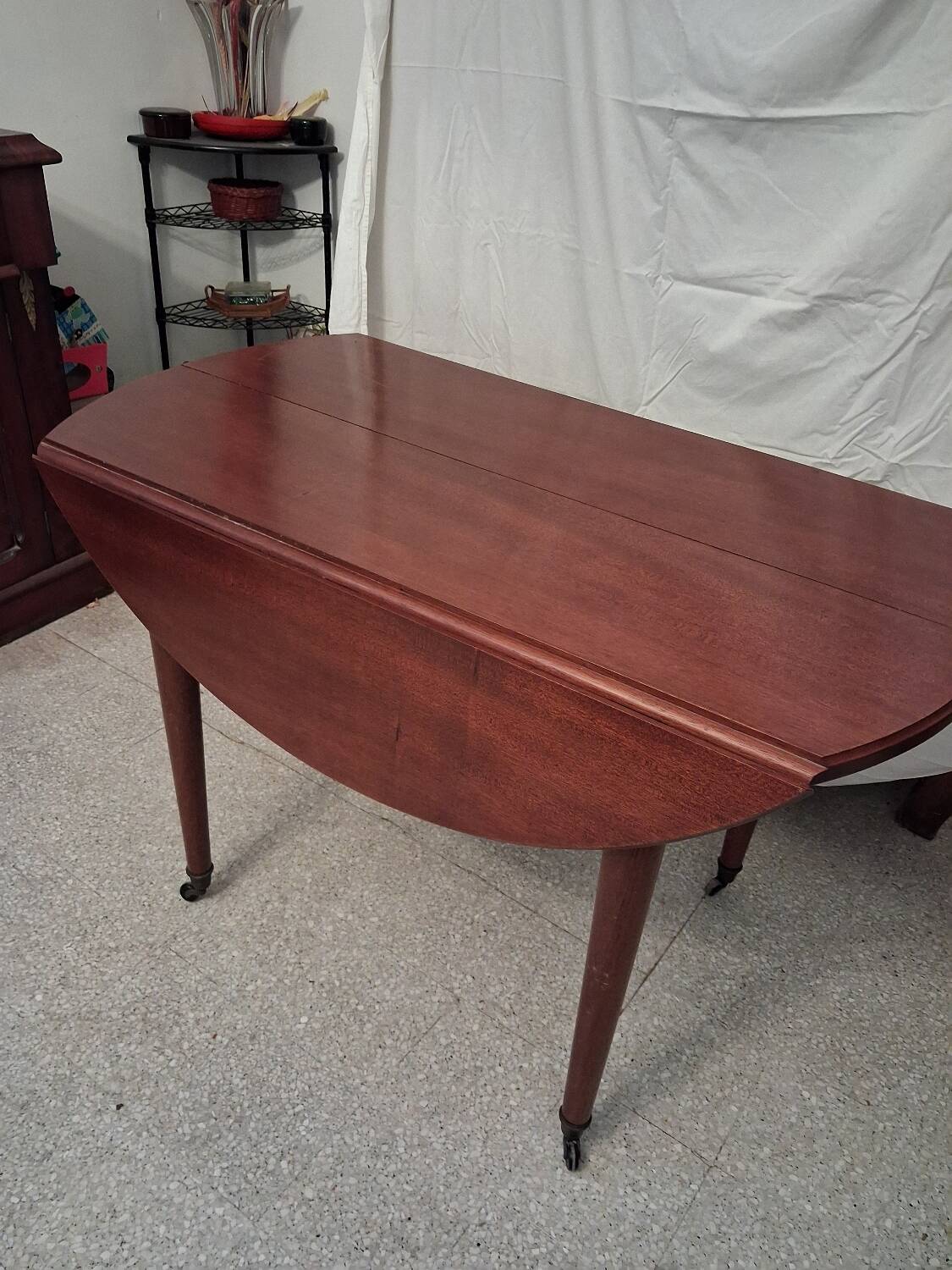 Solid mahogany dining table