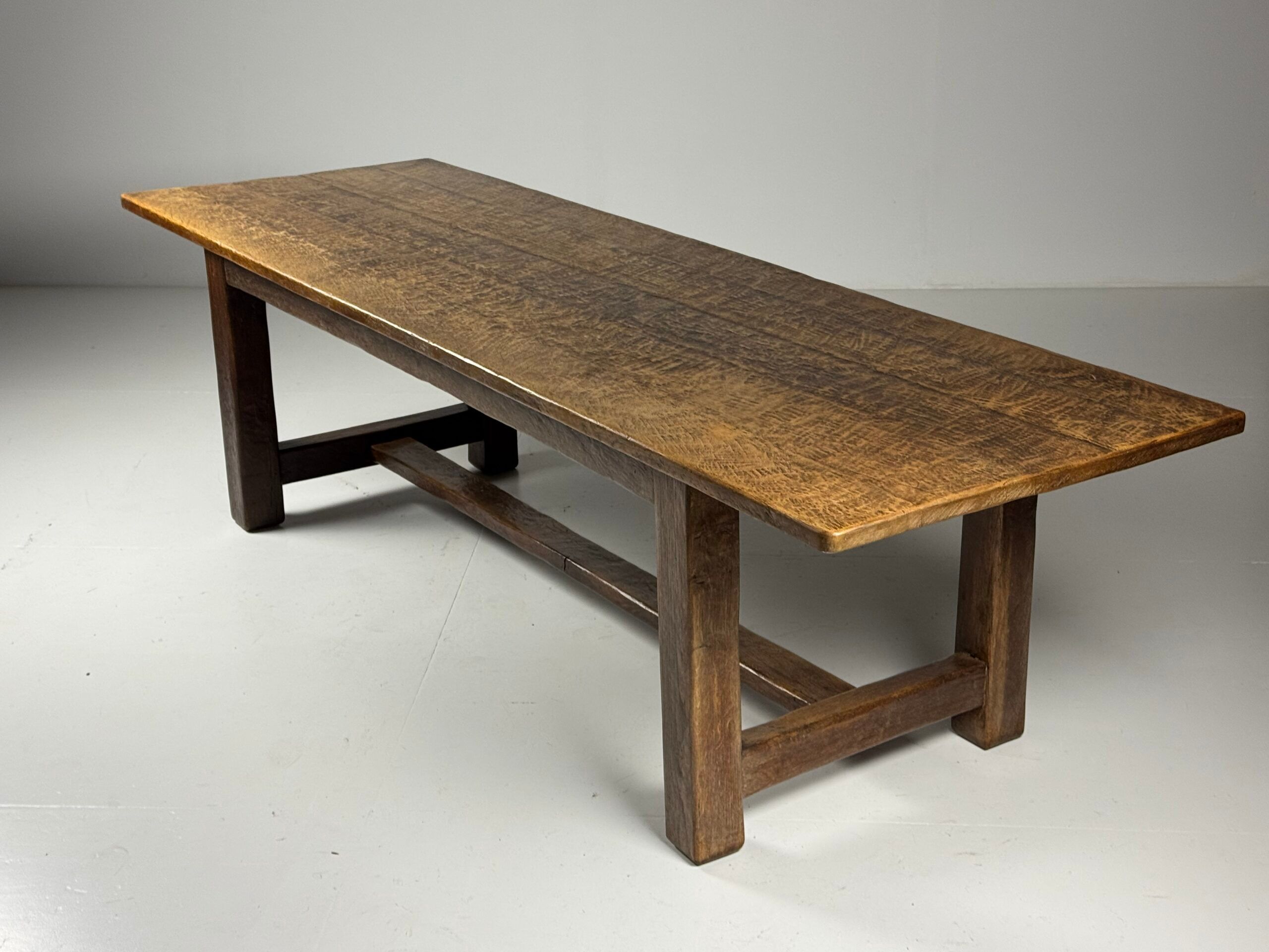Table de monastère belge en chêne 280 cm