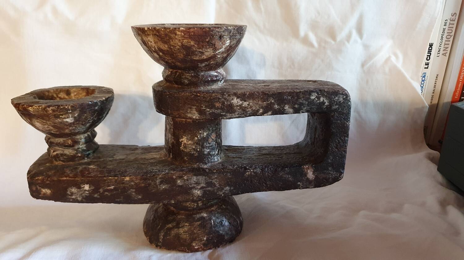 Brutalist candle holder
