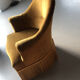 Pair of bronze toad armchair