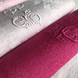 Suite of four antique tinted napkins