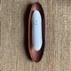 Vintage Scandinavian teak surf wall lamp