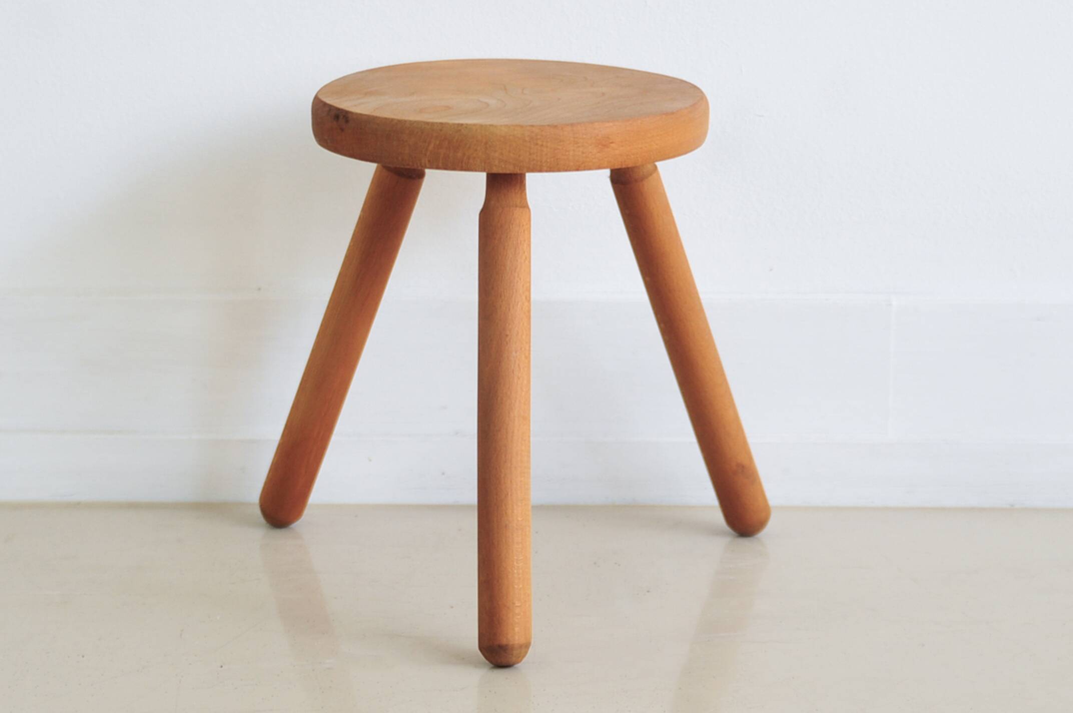 Wooden milking stool