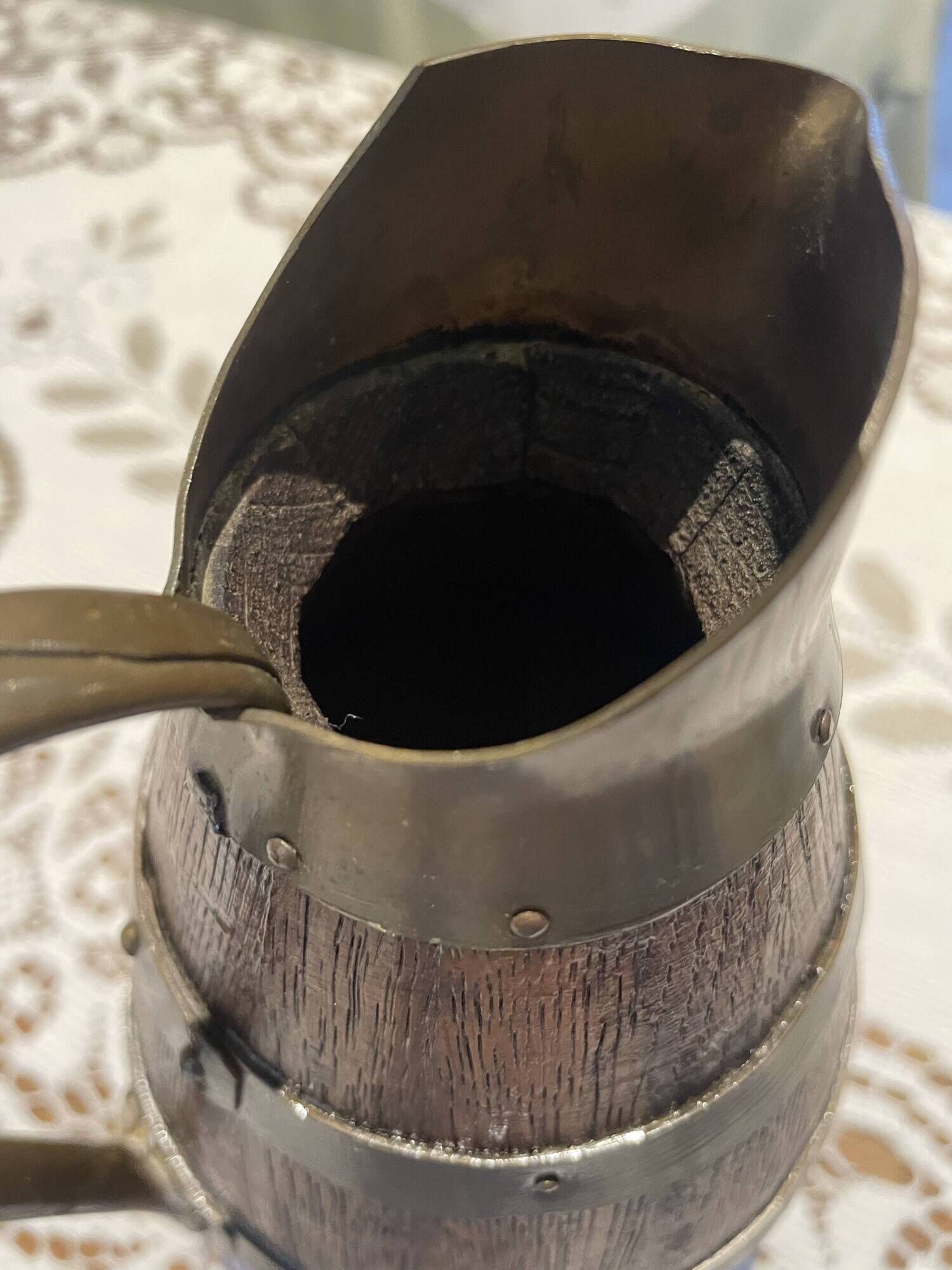 Antique pitcher signed Gérard Lafitte – Best Craftsman of France – restored
