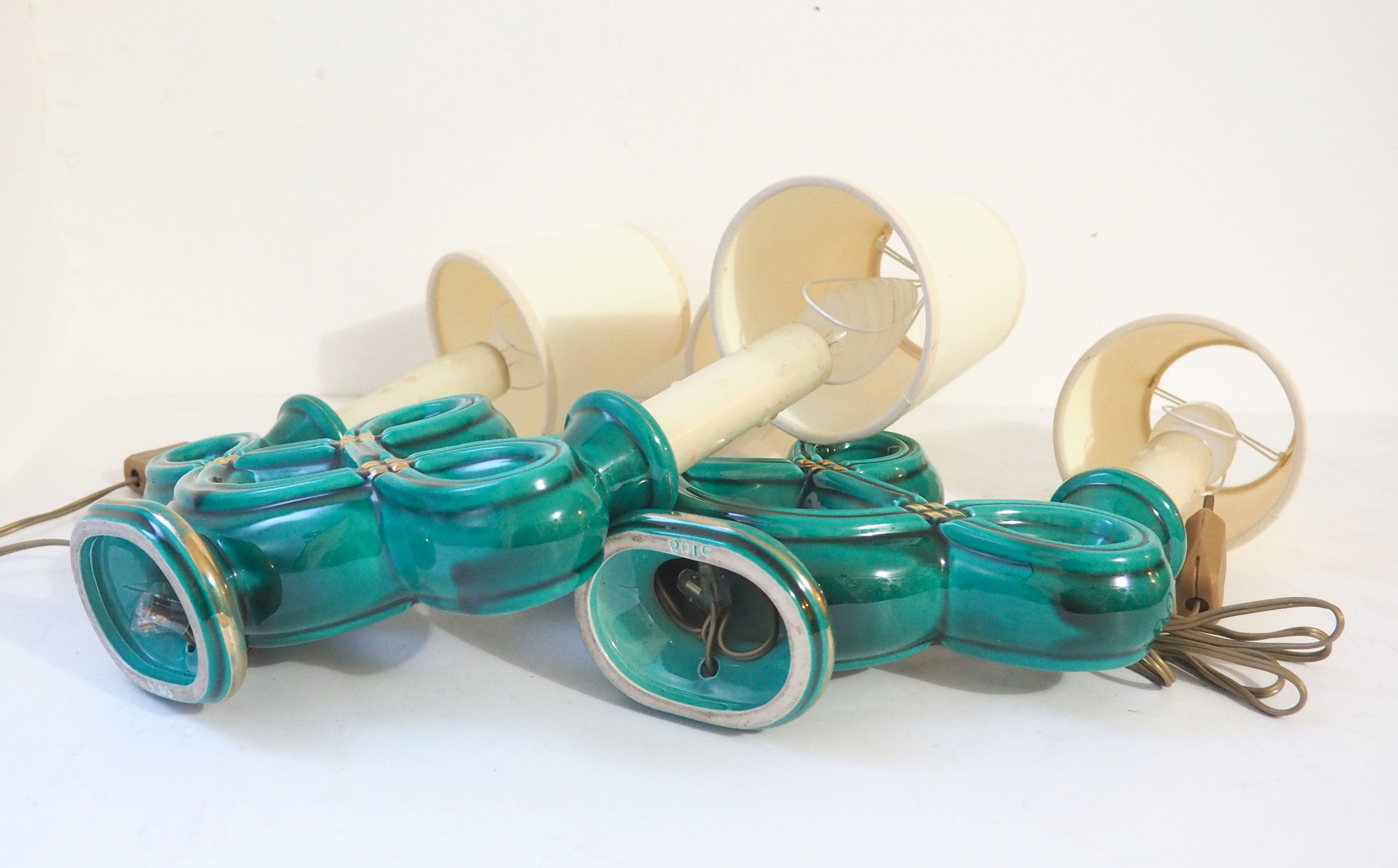 Pair of candlestick lamps