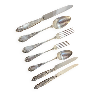 Boulenger goldsmith silver cutlery model Égoïste