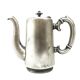 Hotel coffee pot, Eclecticism, silver-plated brass, Poland, 1920s.
