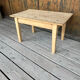 Raw wood coffee table