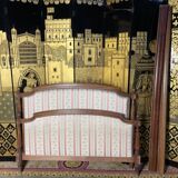 Louis XVI style upholstered bed