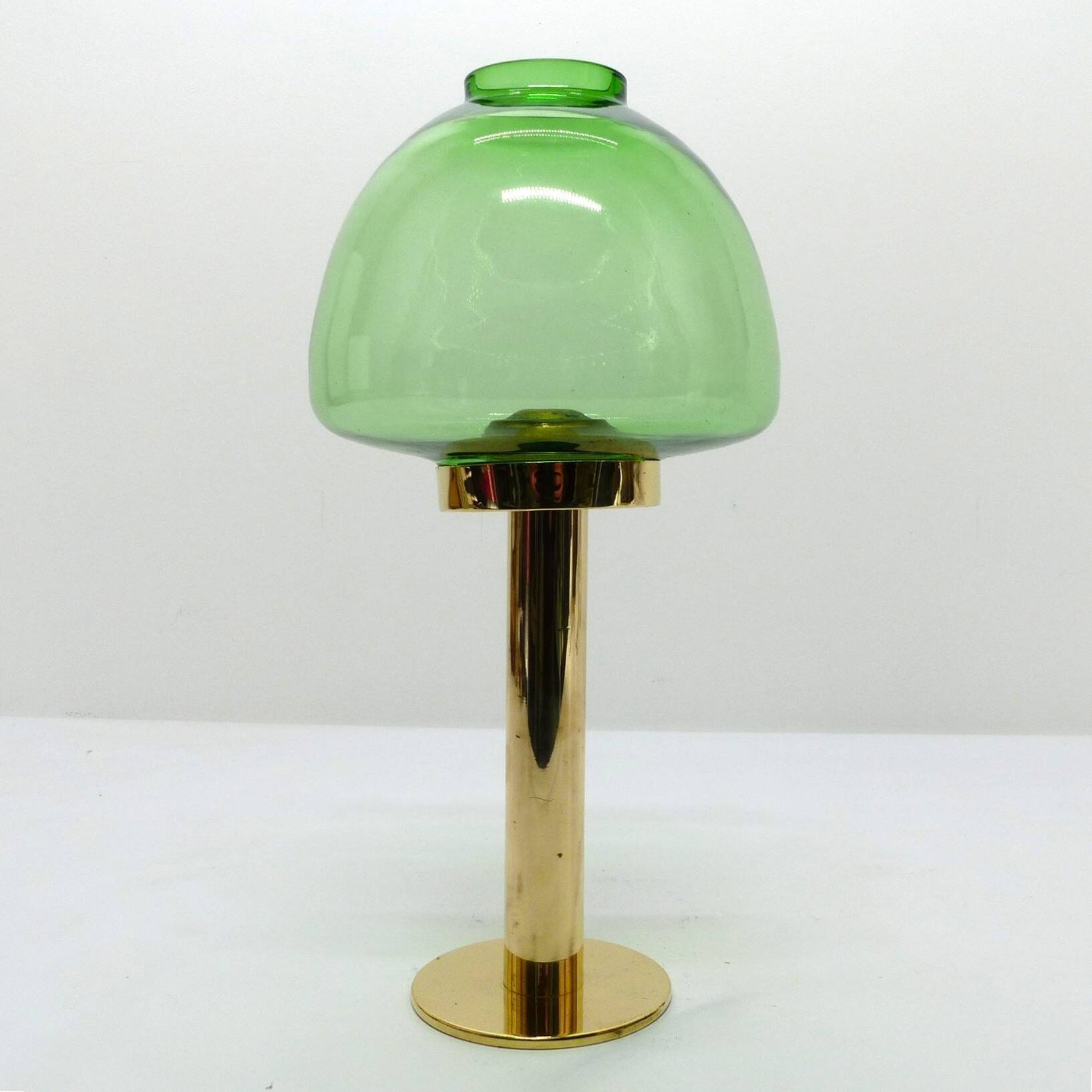 Scandinavian candle holder Hans-Agne Jakobsson Claudia green L10232 1960