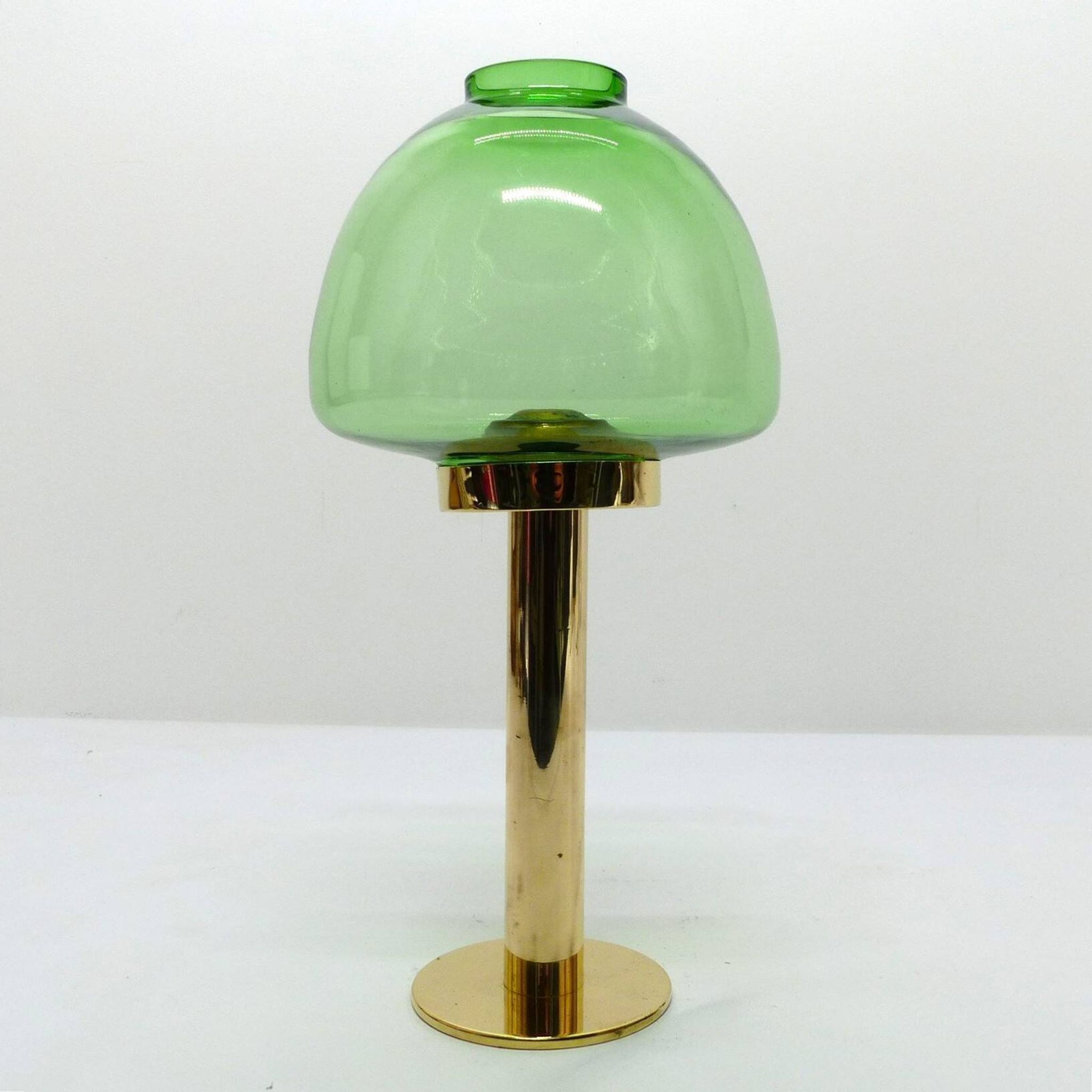 Scandinavian candle holder Hans-Agne Jakobsson Claudia green L10232 1960