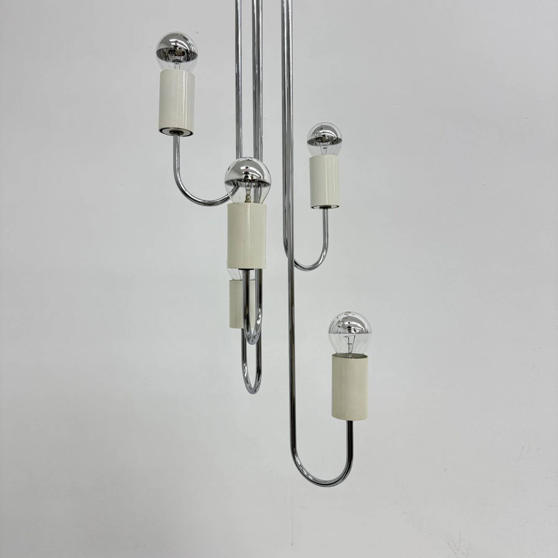 Suspension du milieu du siècle par Gaetano Sciolari, années 1970, Italie
