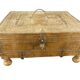 Old wedding chest in carved wood Nepal or India