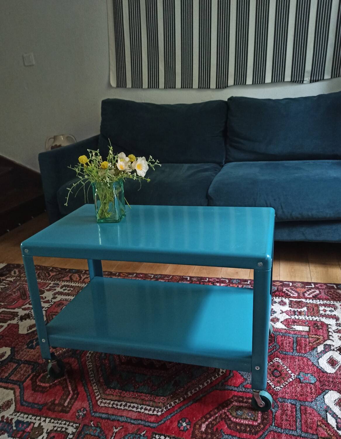 Blue metal coffee table Ikea PS 2012