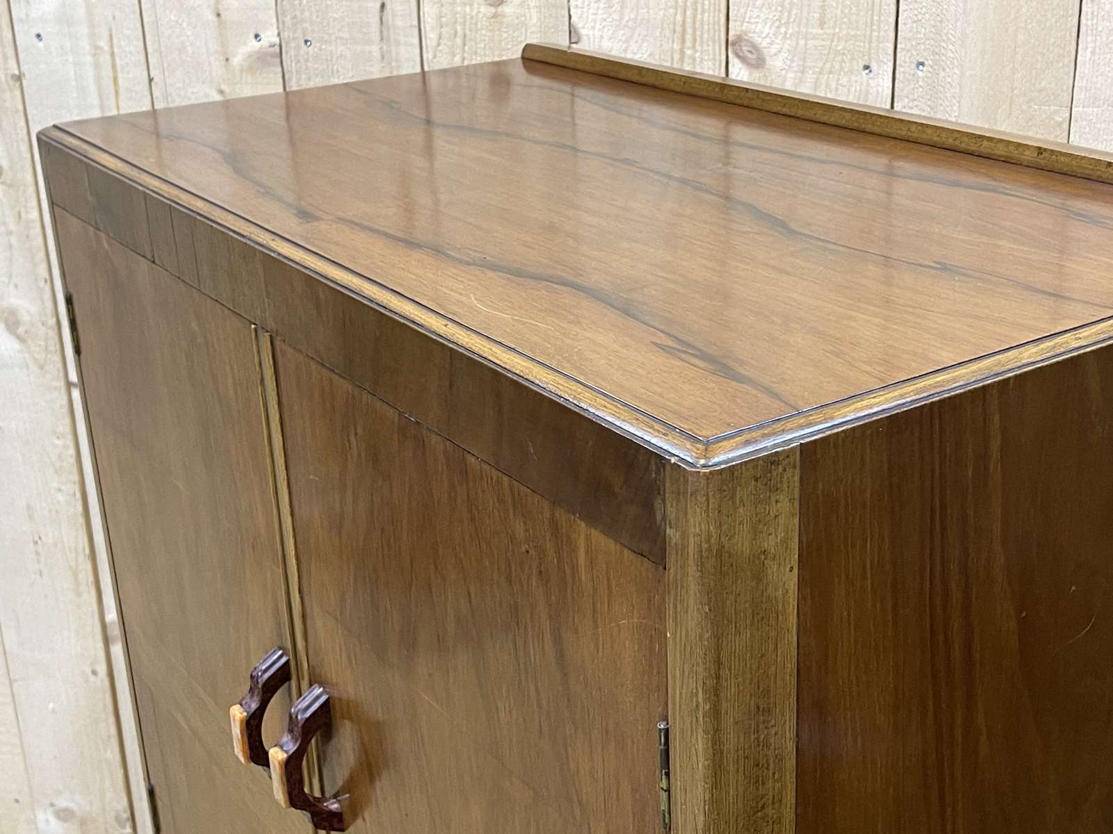English student wardrobe made of walnut from the 1930s