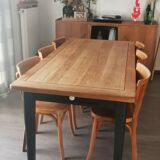 Solid oak farm table