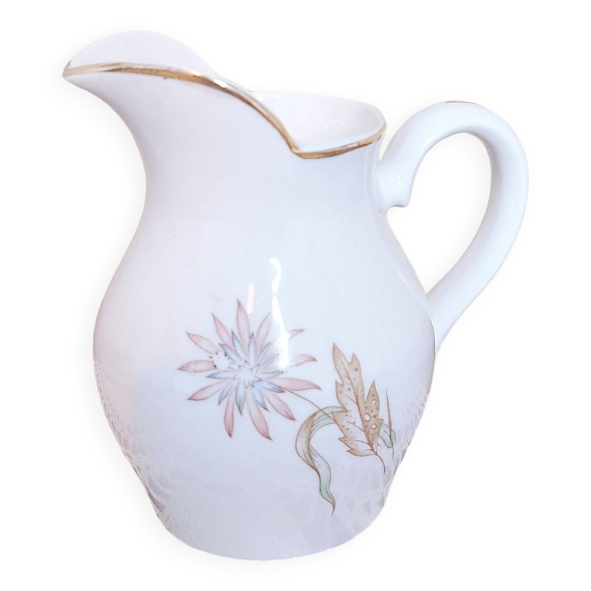 Digoin & sarreguemines monica milk jug, 1950s