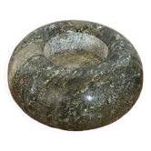 Antique Polished Marble Votive Candle Holder Round Circa 1980 Vintage