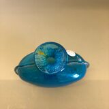 Bouteille en verre bleu gold