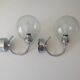 Pair of Massive wall lights Belgium 1960-1970