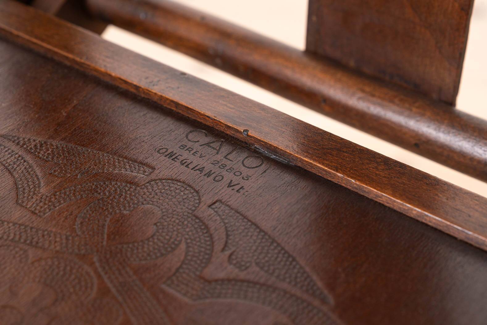 Set of 4 Italian Ecclesiastical Chairs by Caloi, Conegliano Veneto, 20th C.