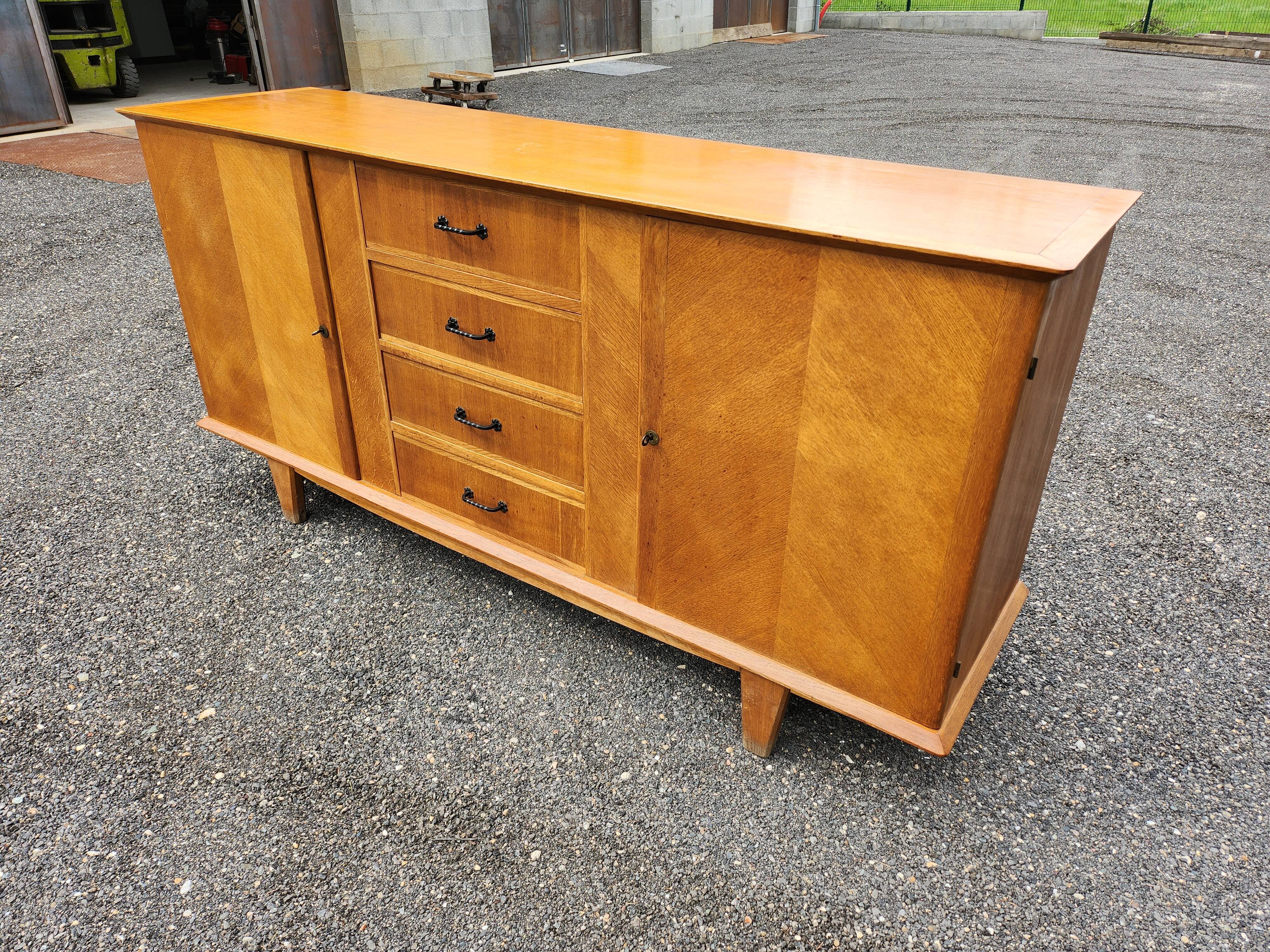 Light oak vintage sideboard