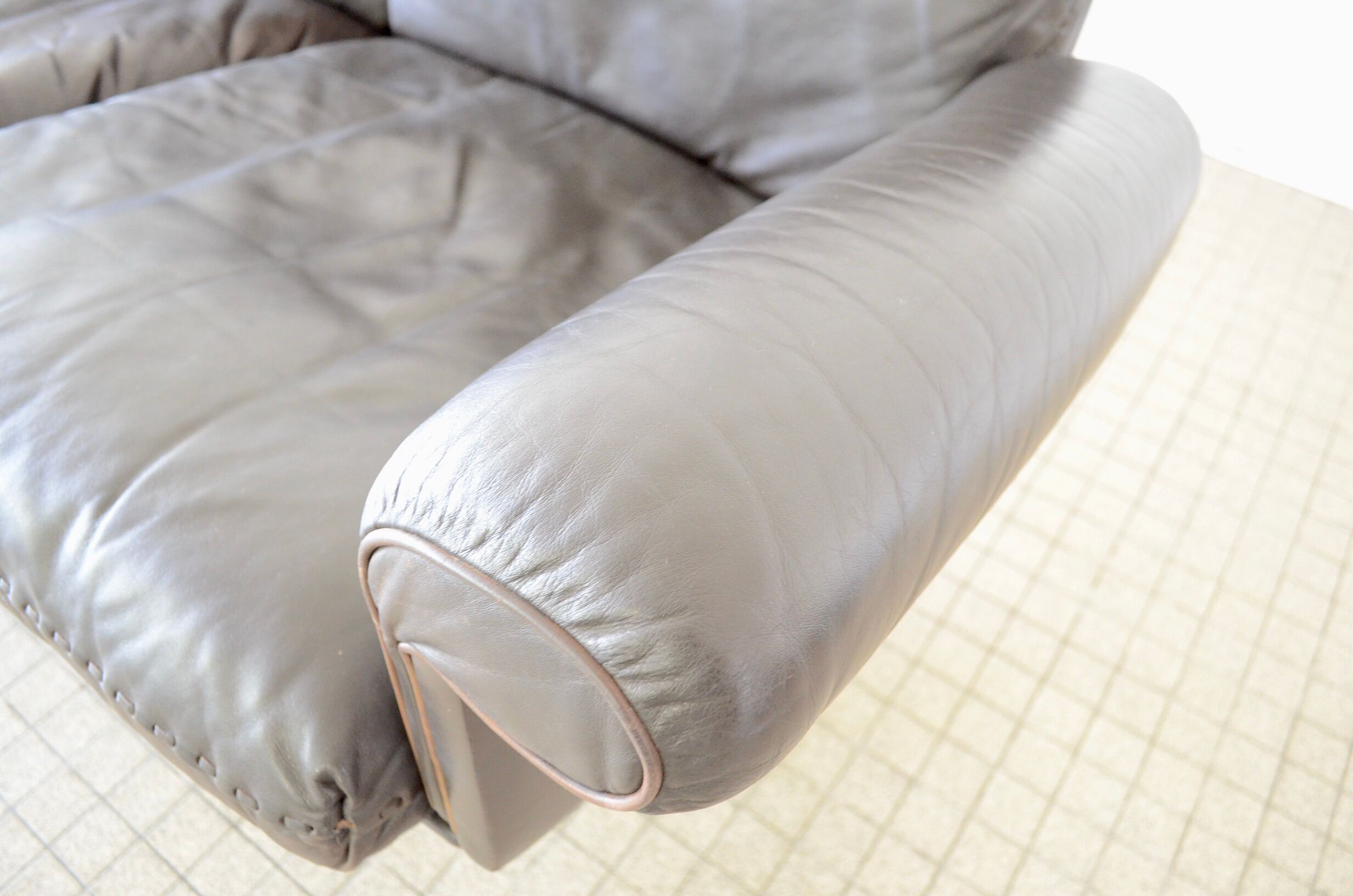 De Sede ds31 brown 3 seater leather sofa