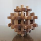 Wooden puzzle, multiboules, gadget from the 70s