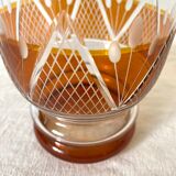 Overlay crystal decanter