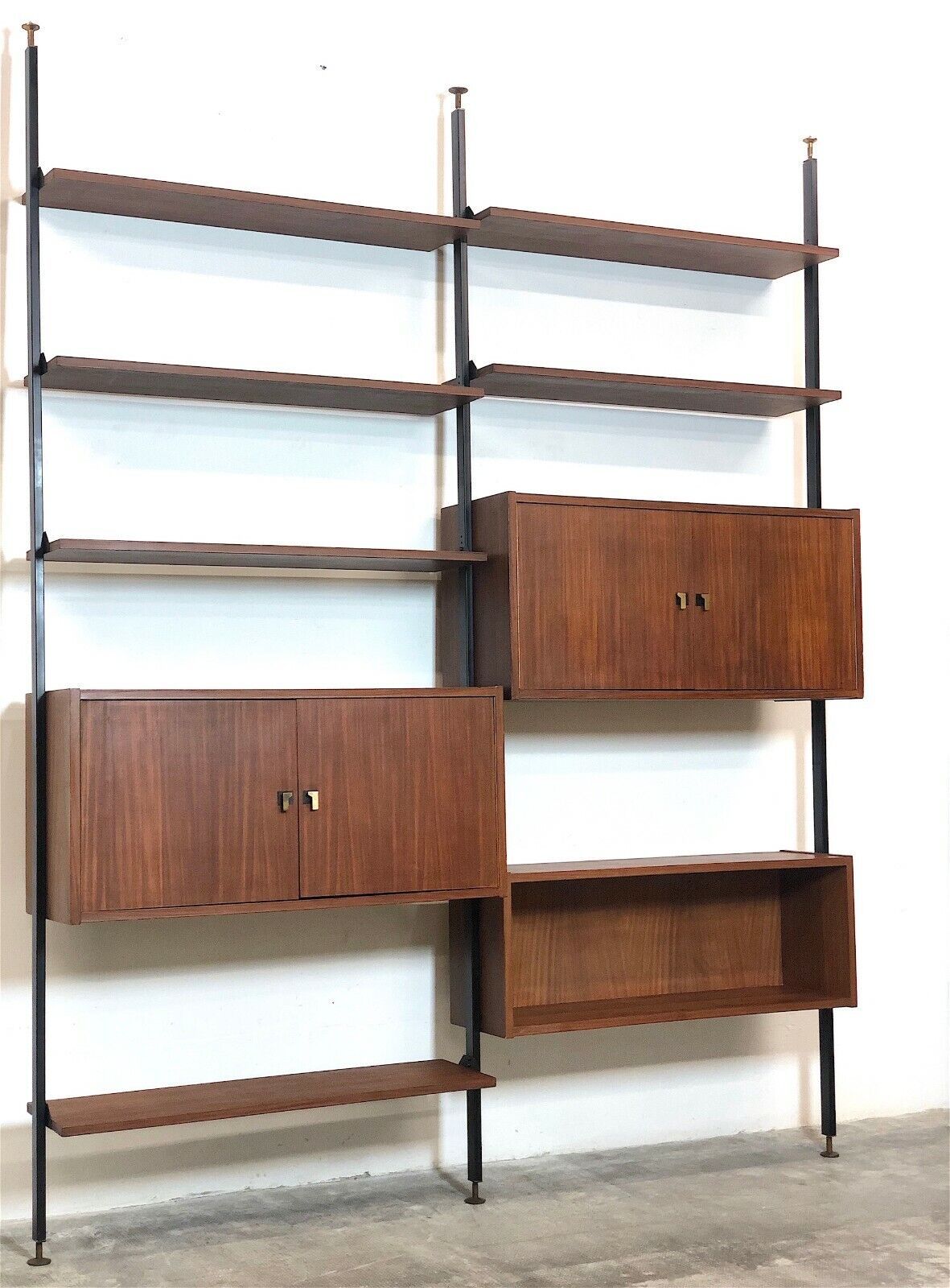 Meuble de rangement modulaire et bibliothèque Italie, années 60