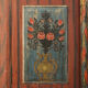 Painted Folk Art Bridal Cabinet 1845