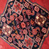 Tapis persan Hamadan vintage fait main, 136 cm x 210 cm, années 1960