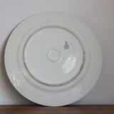 Plat rond fleuri - Limoges