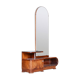 Miroir de toilette Art Déco en noyer, tchèque, années 1920