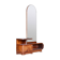 Miroir de toilette Art Déco en noyer, tchèque, années 1920