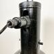 Suspension industrielle en émail noir, 1950s