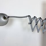 Grey Industrial Scissor Wall Lamp from Elektroinstala, 1960s